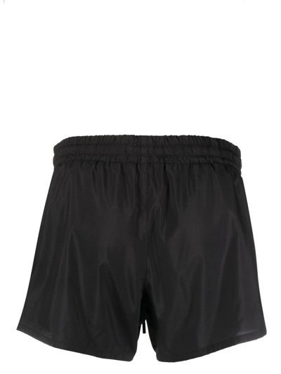 Shop Commas Straight-leg Swim Shorts In Black
