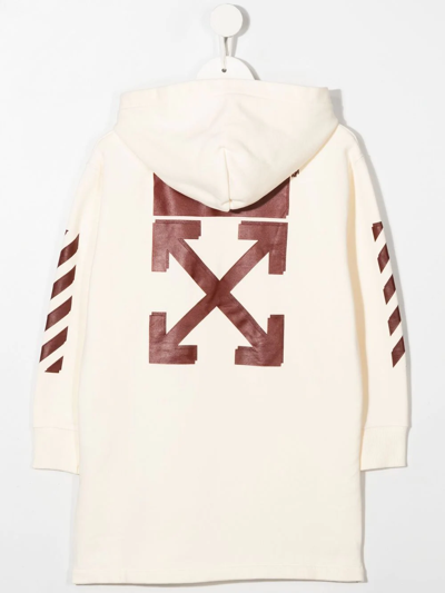 LOGO印花连帽衫式连衣裙