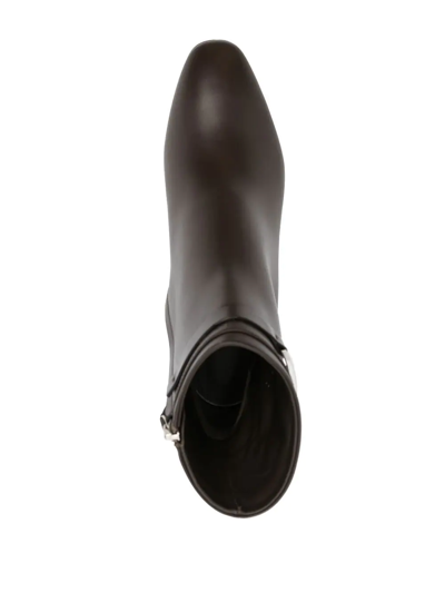 Ferragamo Rego 55 Booties In Brown