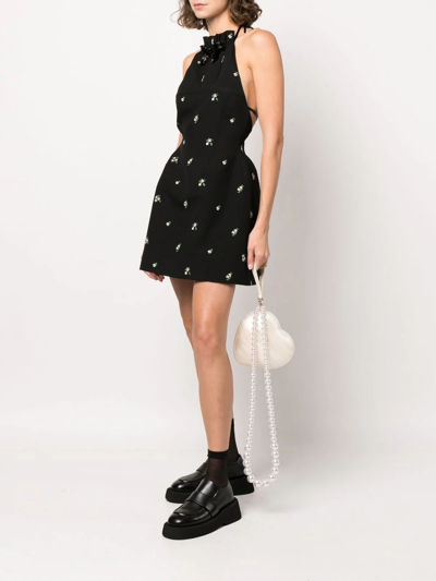 Shop Simone Rocha Pearl Heart Medium Bag In White