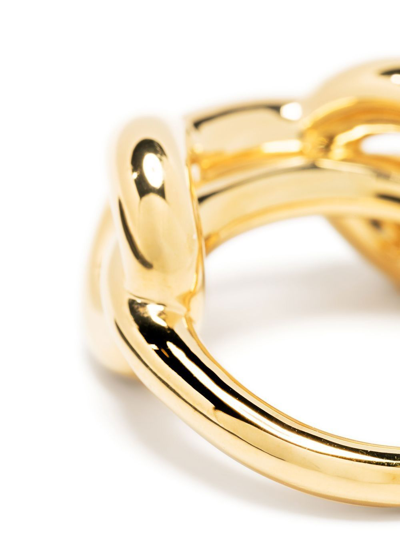Shop Charlotte Chesnais Binary Chain Ring In Gold