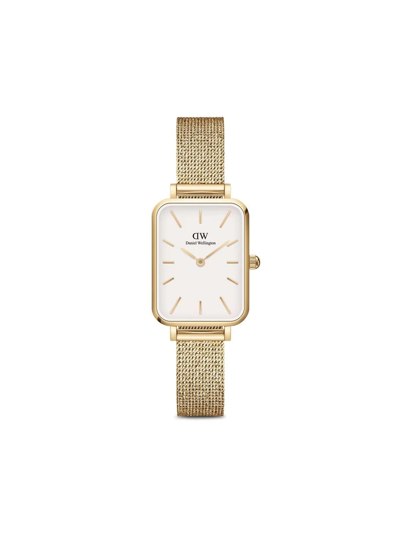 Daniel Wellington Quadro Pressed Evergold 20x26mm In White