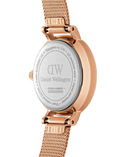 Shop Daniel Wellington Petite 28 Melrose In Pink