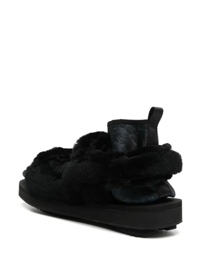 Shop Suicoke X Doublet Was-5abdb-f Sandals In Black