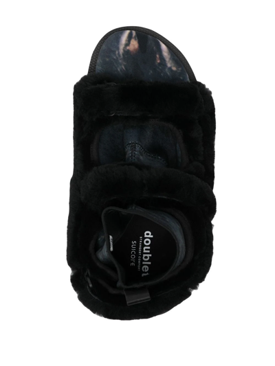 Shop Suicoke X Doublet Was-5abdb-f Sandals In Black