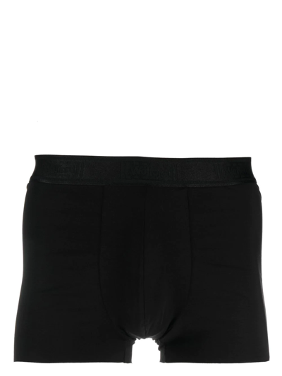 Shop Wolford Logo-waistband Boxers Set Of 2 In Black