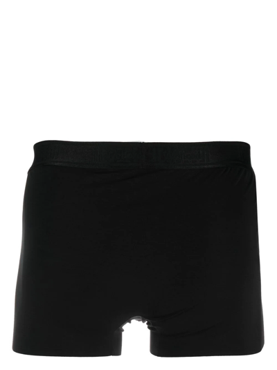 Shop Wolford Logo-waistband Boxers Set Of 2 In Black