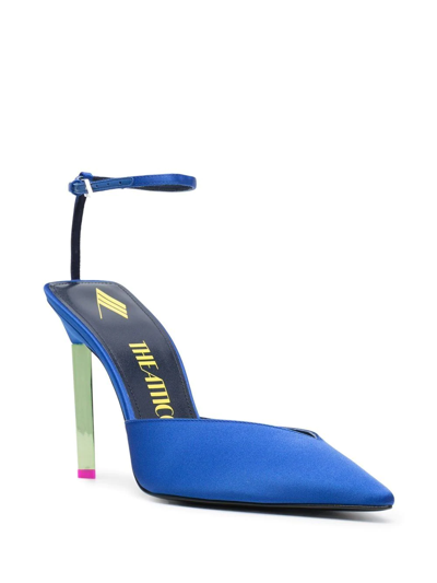 Attico Pointed-toe Stiletto Heel Pumps In Blue