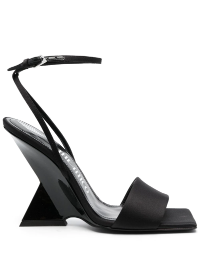 Shop Attico Cheope 105mm Sandals In Black