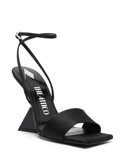 Shop Attico Cheope 105mm Sandals In Black