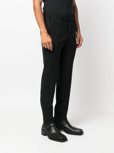 Shop Pt Torino Straight-leg Tailored Trousers In Black