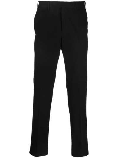 Shop Pt Torino Straight-leg Trousers In Black