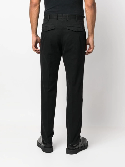 Shop Pt Torino Straight-leg Trousers In Black