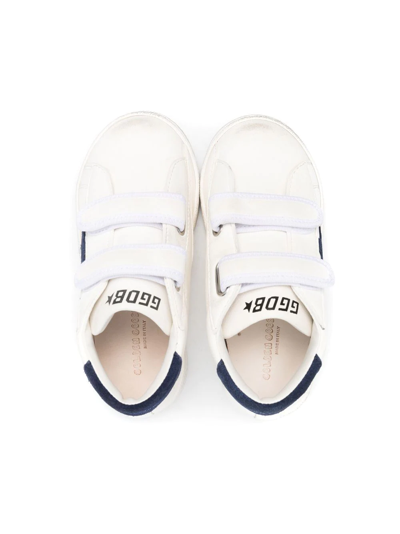 Golden Goose White Sneakers For Boy With Logo And Star In White