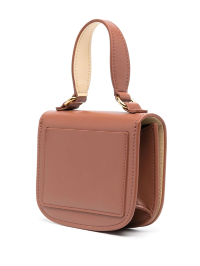 Shop Jil Sander Mini Halo Tote Bag In Brown