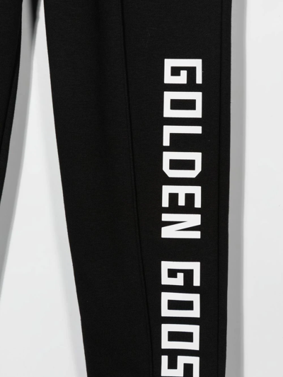 Golden Goose Logo-print Track Pants In Black