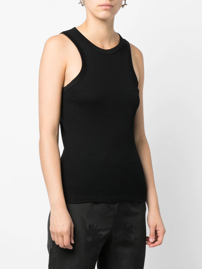 Shop Rohe Sleeveless Racerback Tank Top In Black