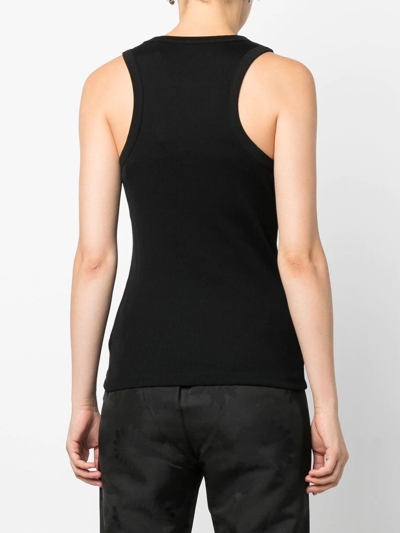 Shop Rohe Sleeveless Racerback Tank Top In Black