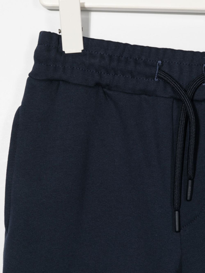 Msgm Logo-print Drawstring Track Pants In Blue