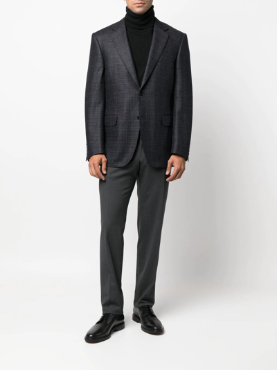 Canali Straight-leg Tailored Trousers In Grey