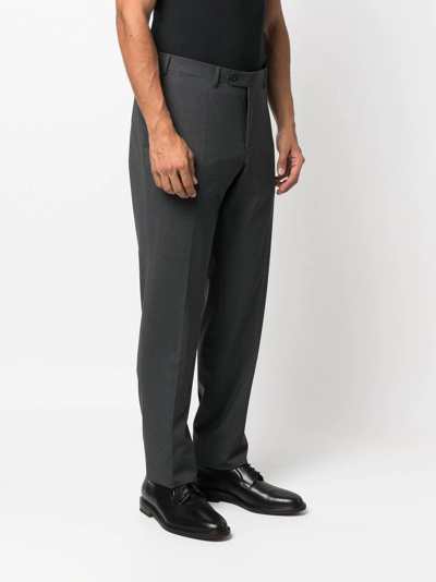 Canali Straight-leg Tailored Trousers In Grey
