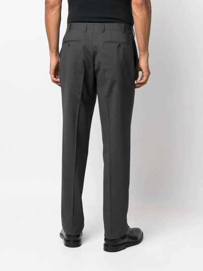 Canali Straight-leg Tailored Trousers In Grey