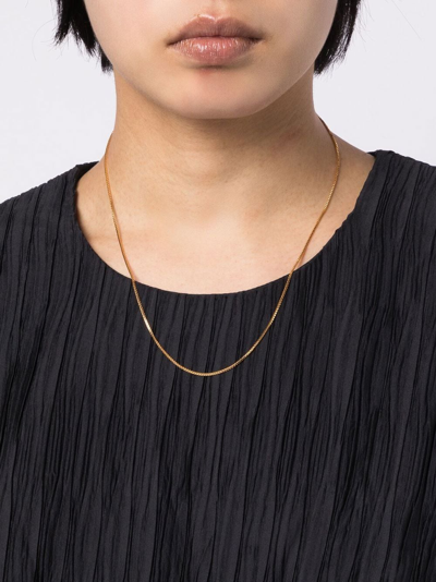 Shop Crystal Haze Box-chain Necklace In Gold