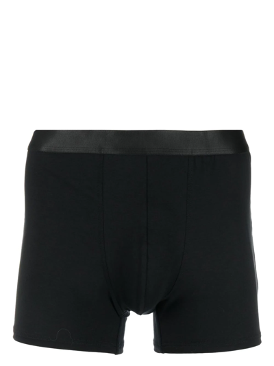 Shop Cdlp Logo-waistband Boxer Briefs In Black