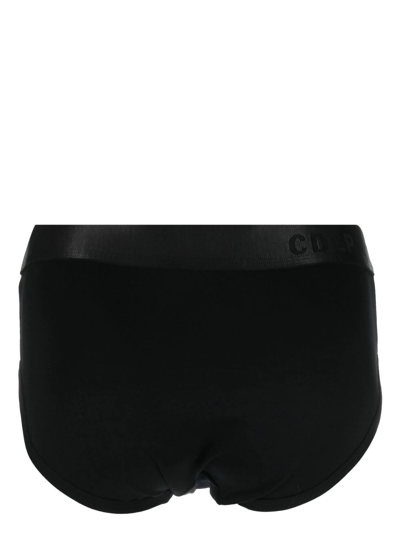 Cdlp Logo-waistband Briefs In Black