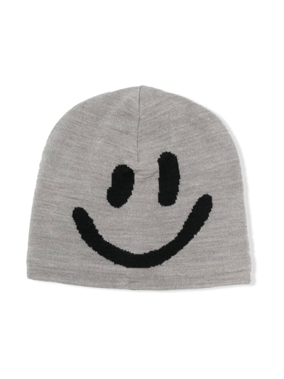 Shop Molo Kenzie Knitted Beanie Hat In Grey