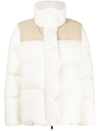 Shop Moncler Jotty Short Down Jacket In White