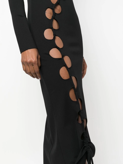 Shop Avavav Cut Out-detail Maxi Dress In Black