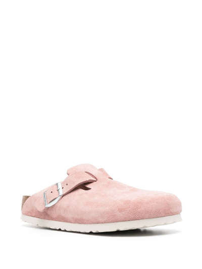Shop Birkenstock Suede-leather Clogs In Pink