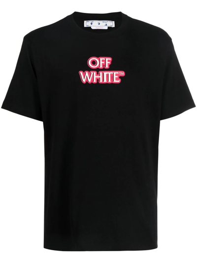 Shop Off-white Logo-print T-shirt In Black