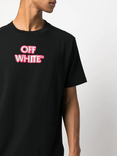 Shop Off-white Logo-print T-shirt In Black