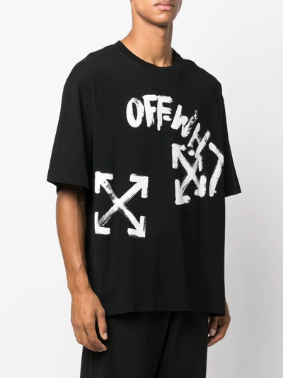 Shop Off-white Arrows-print T-shirt In Black