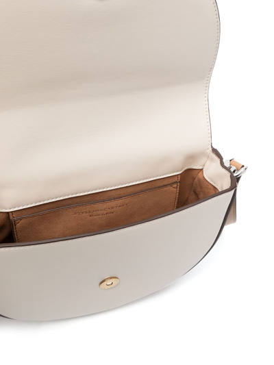 Shop Stella Mccartney Medium Frayme Shoulder Bag In Neutrals