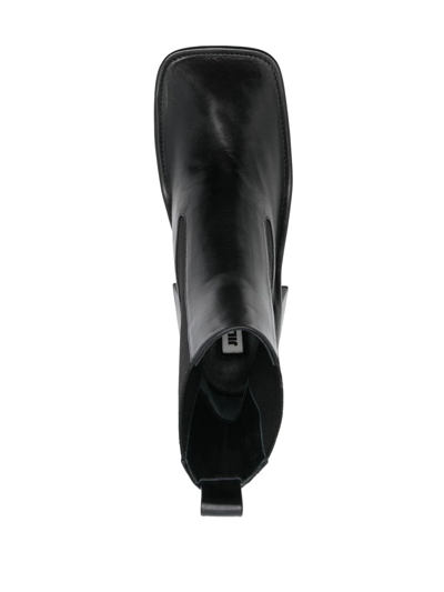 Shop Jil Sander Square-toe 65 Ankle Boots In Black