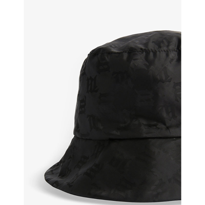Shop Misbhv Monogrammed Woven Bucket Hat In Black