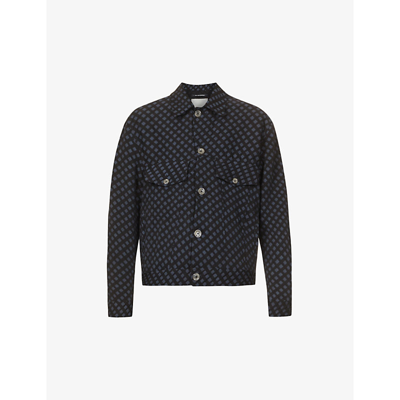 Shop Song For The Mute Relaxed-fit Woven Jacket In Black / Midnight