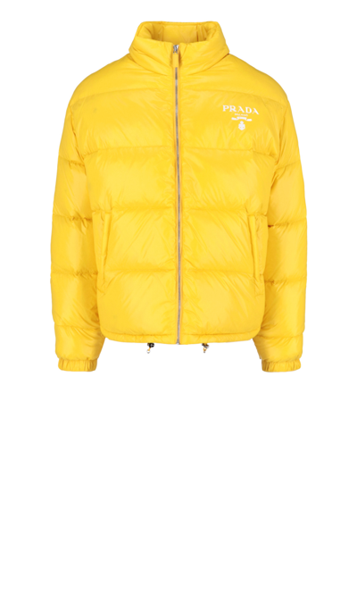 Prada Down Jacket With Logo