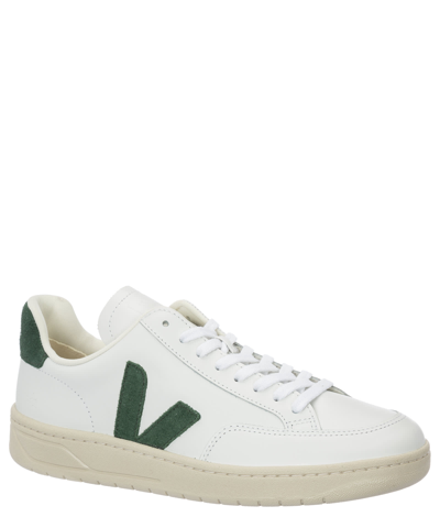 Shop Veja V-12 Leather Sneakers In White - Cyprus