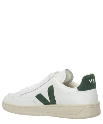 Shop Veja V-12 Leather Sneakers In White - Cyprus