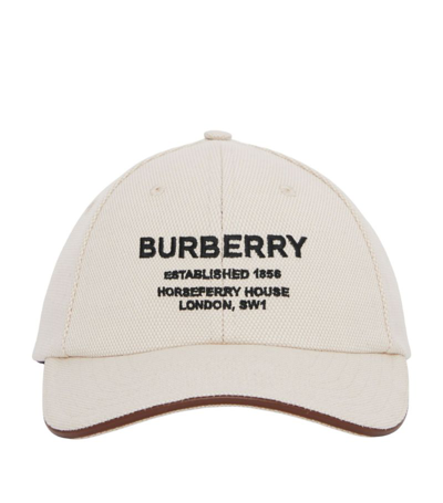 Shop Burberry Horseferry Print Baseball Cap In Neutrals