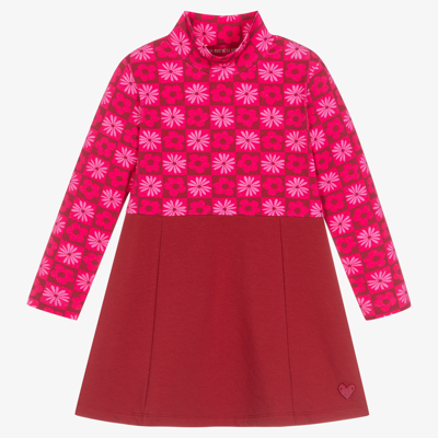 Shop Agatha Ruiz De La Prada Girls Pink Flower Print Dress