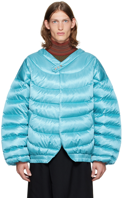 Shop Namesake Blue Durham Down Jacket In Aquarius