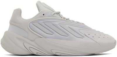 Shop Adidas Originals Gray Ozelia Sneakers In Grey Two / Grey Two