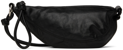 Shop Dries Van Noten Black Leather Messenger Bag In 900 Black