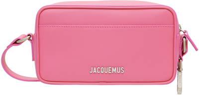 Shop Jacquemus Pink Le Papier 'le Baneto' Messenger Bag In 430 Pink