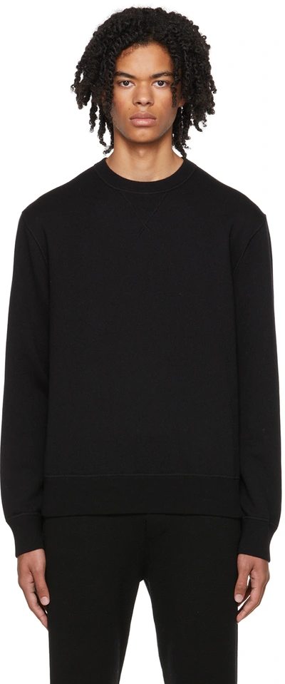Shop Ralph Lauren Purple Label Black Cashmere Sweater In Classic Black